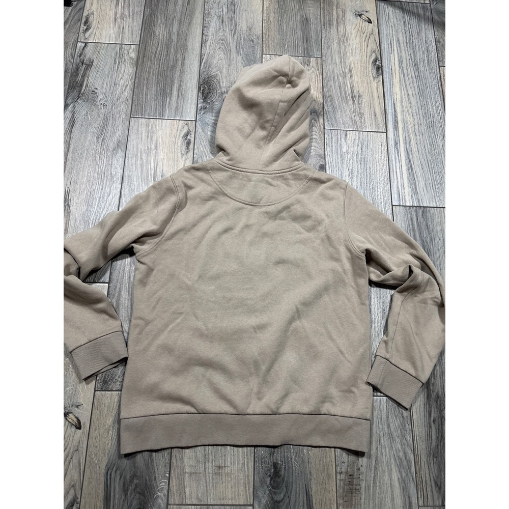 H&M Full Zip Hoodie Women S Earthy Tan Casual Minimalist Fleece Sweatshirt Basic - Picture 6 of 6